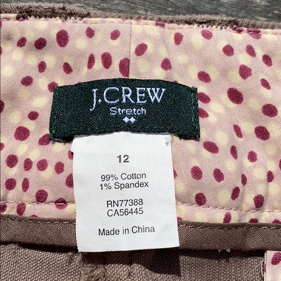J. Crew Light Brown Corduroy Mini Skirt - Size 12 - Picture 2 of 4